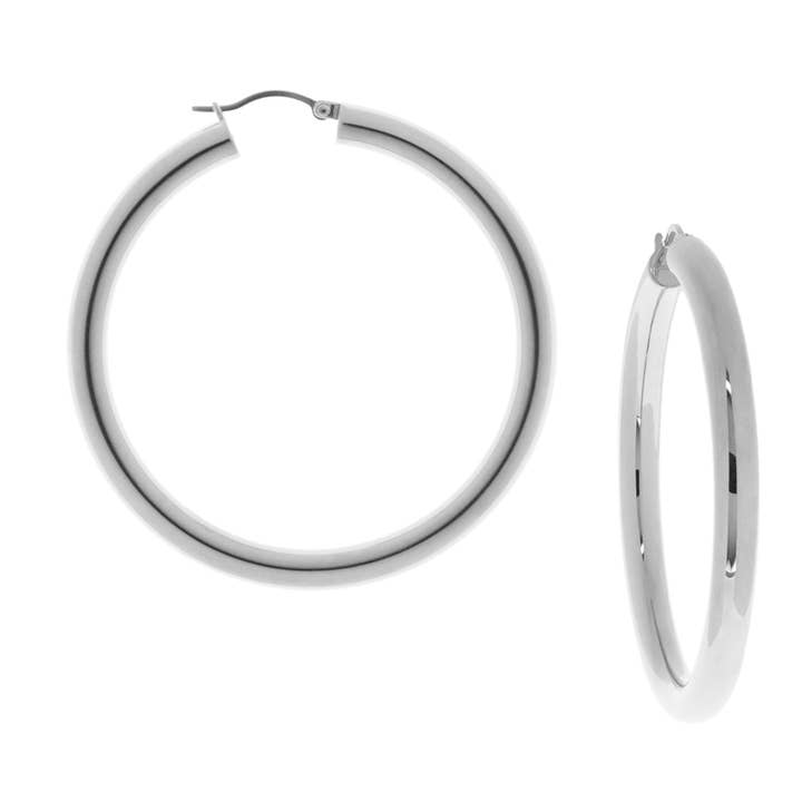 2" hollow tube earring for wholesale by Marlyn Schiff