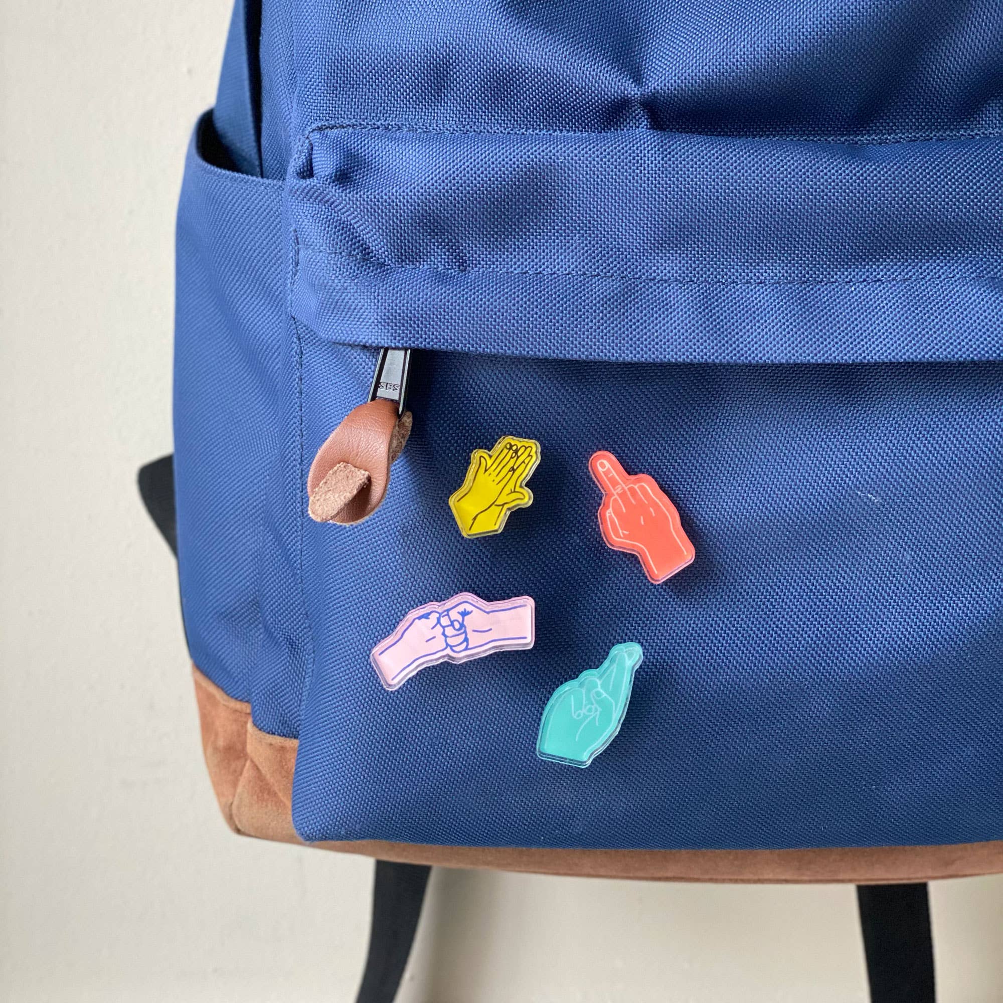 FunAndAwkward by Studio Eighty Seven - Wholesale Lapel Pin/Button - Middle Finger Acrylic Pin1