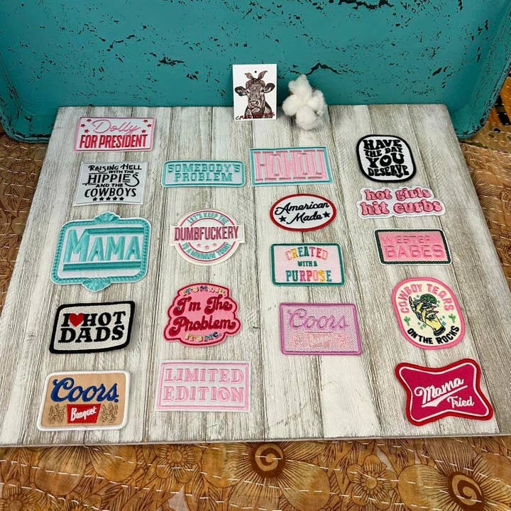 Crazy Heifers Wholesale - Wholesale Patch - Embroidered Statement Patches-Iron on V2