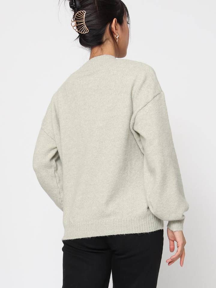 DIX-ONZE - Wholesale Knit Sweater - Women's - Soft Plain Sweater – Round Neck & Long Sleeves21