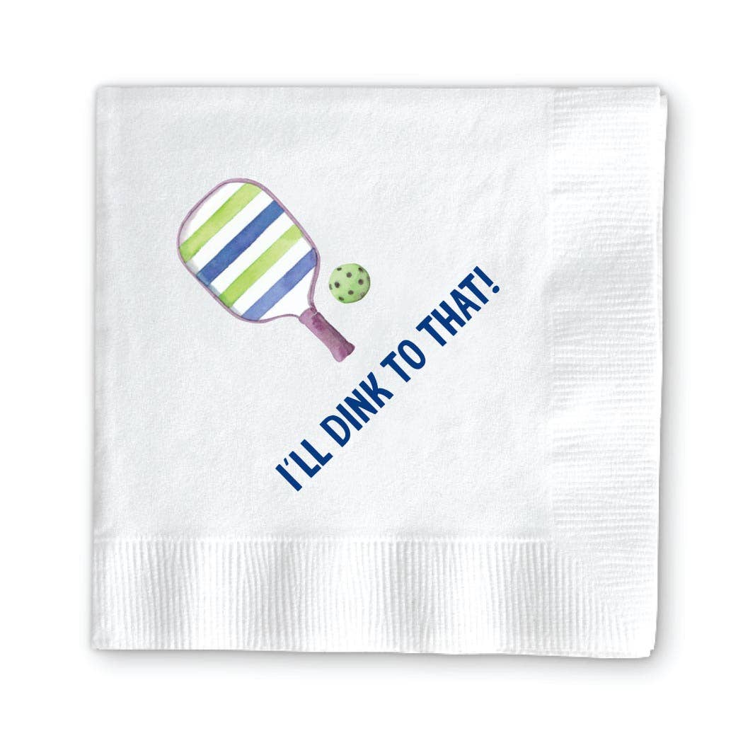 Donovan Designs - Wholesale Disposable Napkin - PICKLEBALL COCKTAIL NAPKINS1