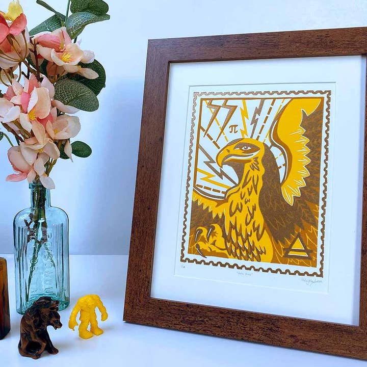 Aetos Dios Stamp Art Print for wholesale by Blockforest