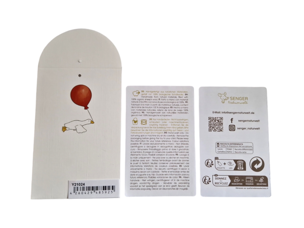 Senger-Naturwelt – wholesale Stuffed/plush toy – Kids & baby – Cuddly animal Goose large | white6