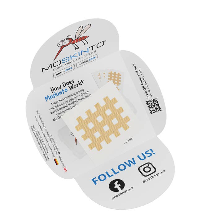 Dispenser Mix (100 units), 3ct The Original, Itch-Relief Patch, for wholesale by Moskinto: Original Itch-Relief Patch & 14hr Insect Repellent