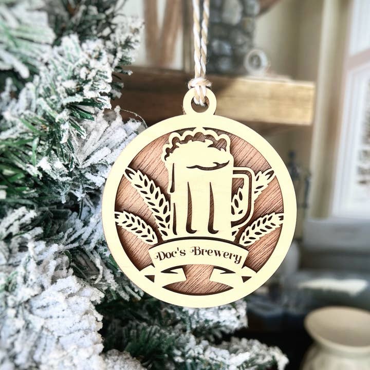Stad Woodlands - Wholesale Ornament - Brewery Ornament - Personalized Craft Beer Ornament