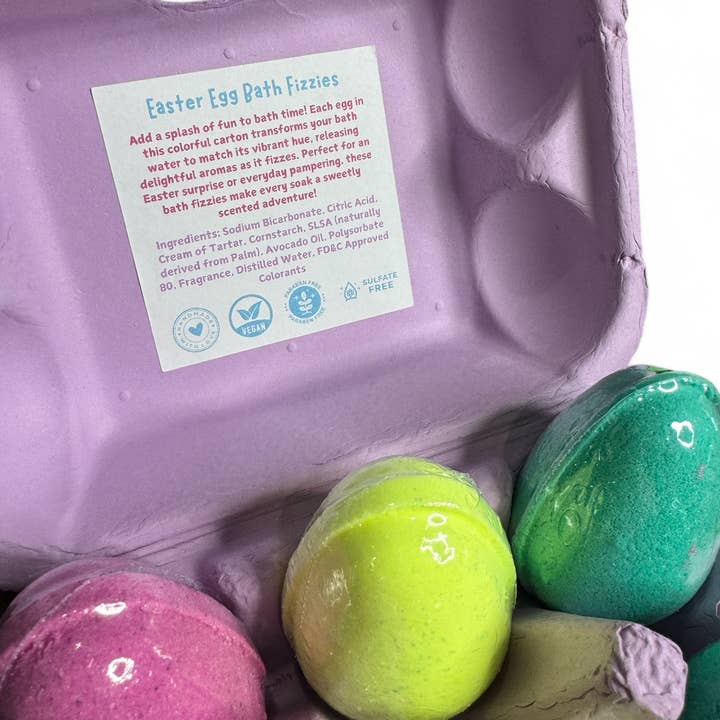 Blue Suede Bath Co. - Wholesale Bath Bomb/Fizz - Hop & Soak Easter Egg Bath Bomb Set, Basket Filler