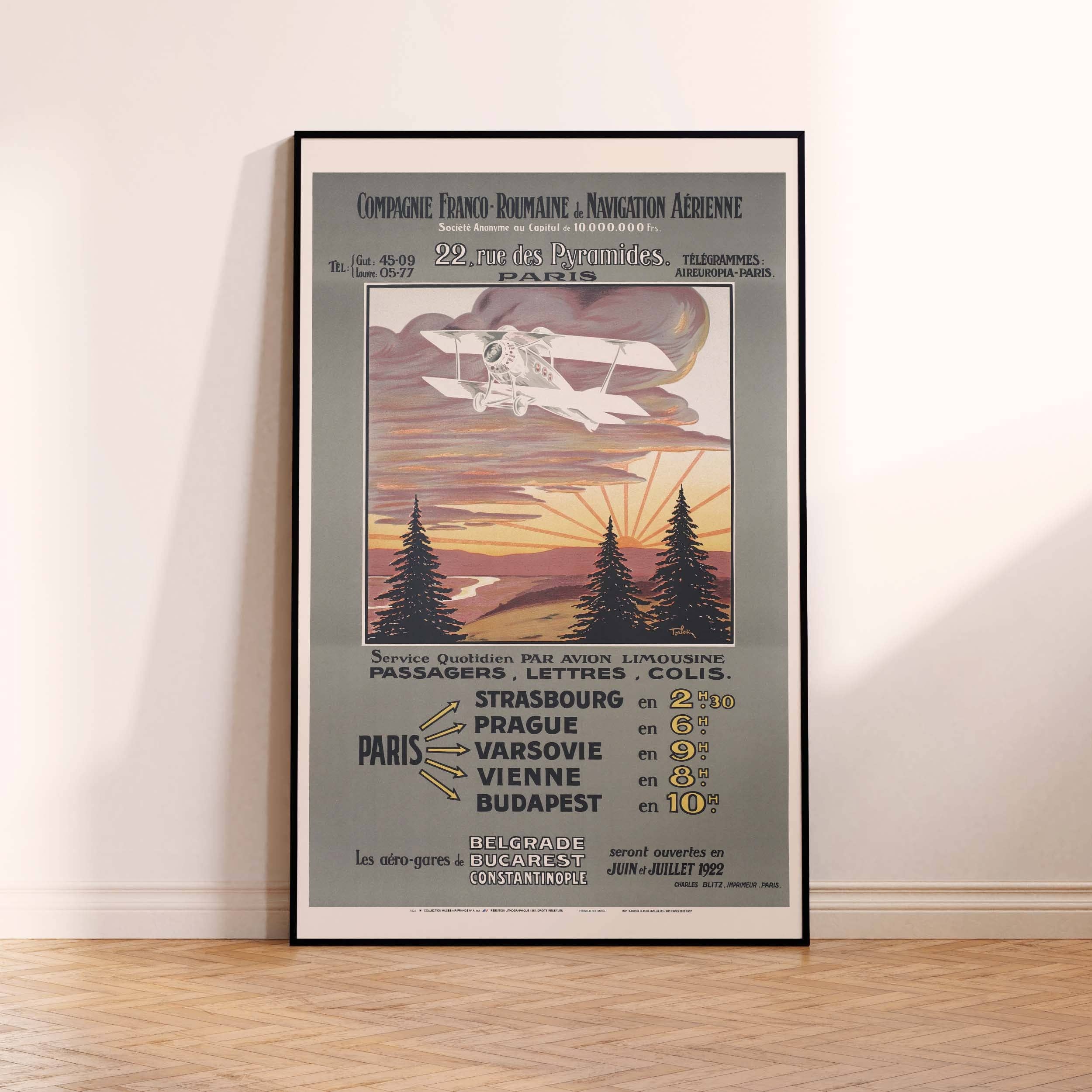 Oneart - Wholesale Poster - Poster of the Franco-Romanian Air Navigation Company3