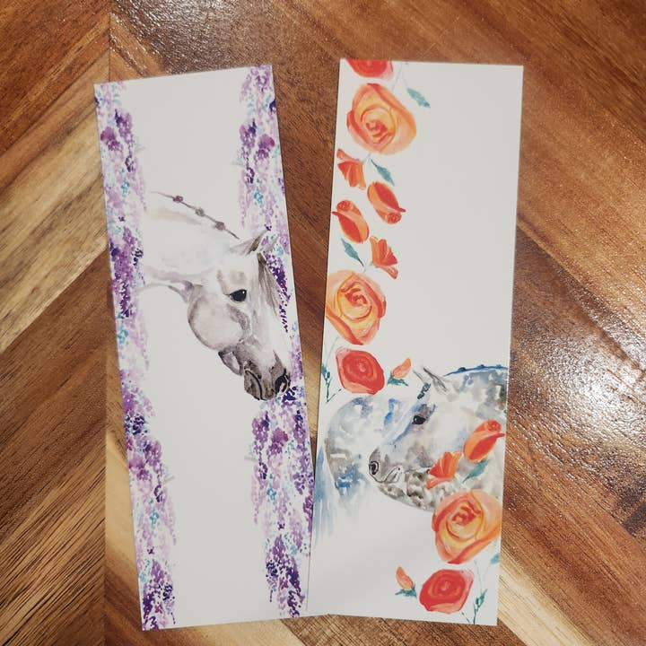 Sona Equestrian - Wholesale Bookmark - Wisteria and Roses Bookmark4