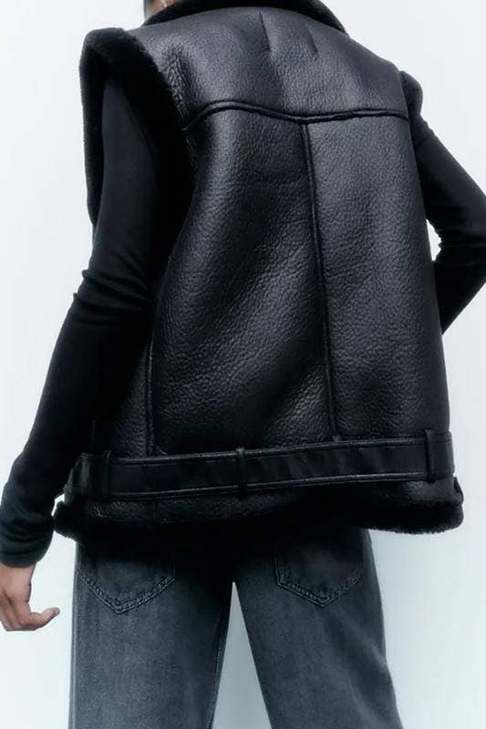 Fashion Combination - Wholesale Outerwear Vest - Women's - leather vest3