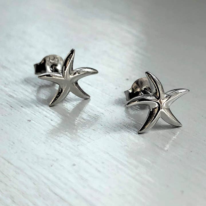 Sterling Silver Starfish Earrings for wholesale by Fishgirl Designs