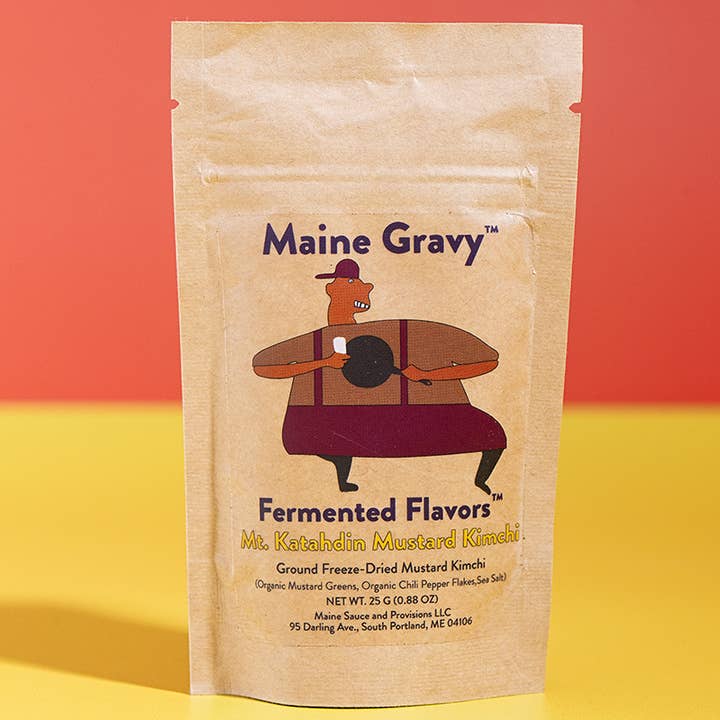 Fermented Flavors Mt. Katahdin Mustard Kimchi Seasoning for wholesale by Maine Gravy