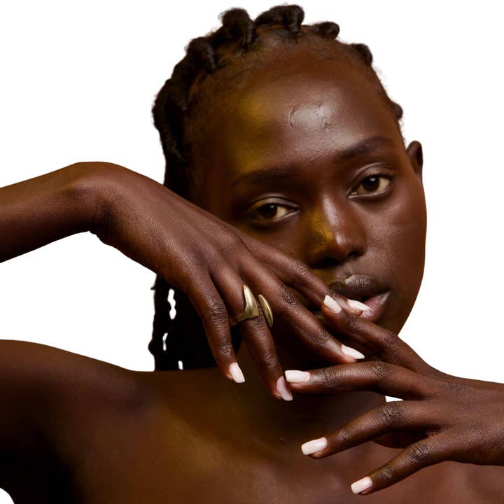 Open Adjustable Brass Ring - Umbo for wholesale by Ecodunia