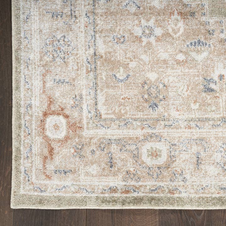 HomeRoots - Wholesale Area Rug - 3'X5' Sage Oriental Power Loom Distressed Washable Area Rug2