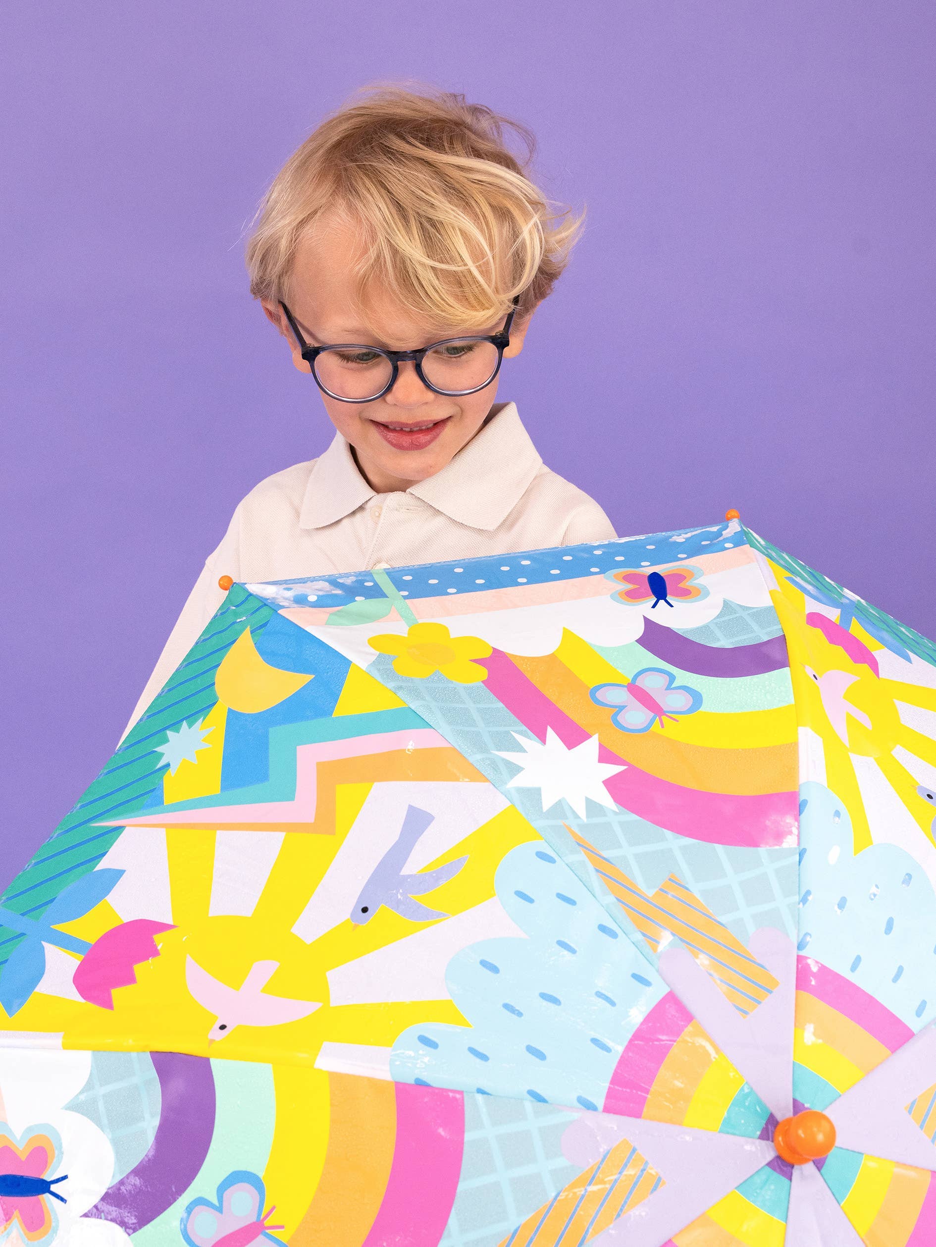 Floss and Rock - UK/EU – wholesale Umbrella – kids – 6+ Colour Change Umbrellas - Rainbows3