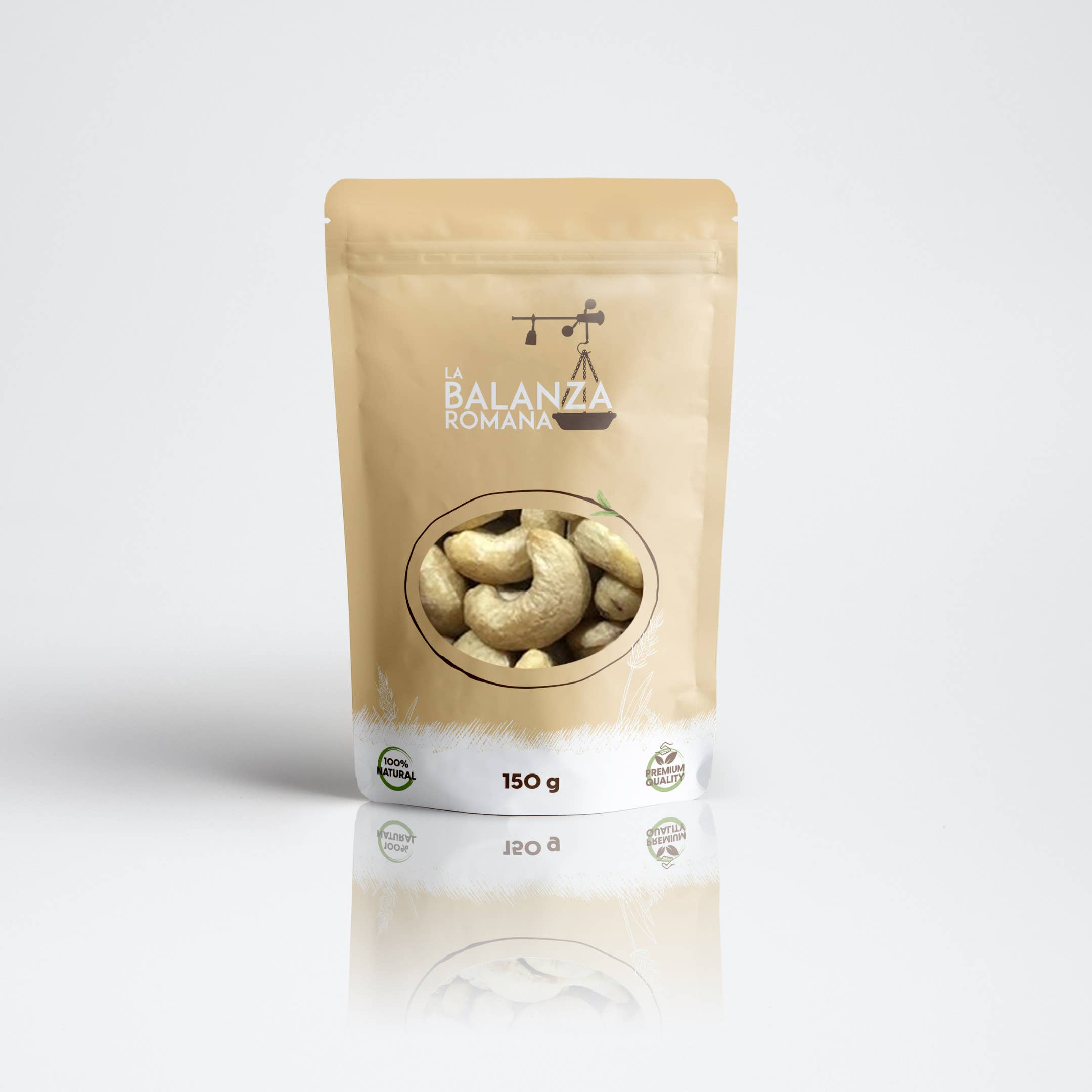 La Balanza Romana - Wholesale Nuts - Premium XL Unsalted Raw Cashew Nuts 150gr