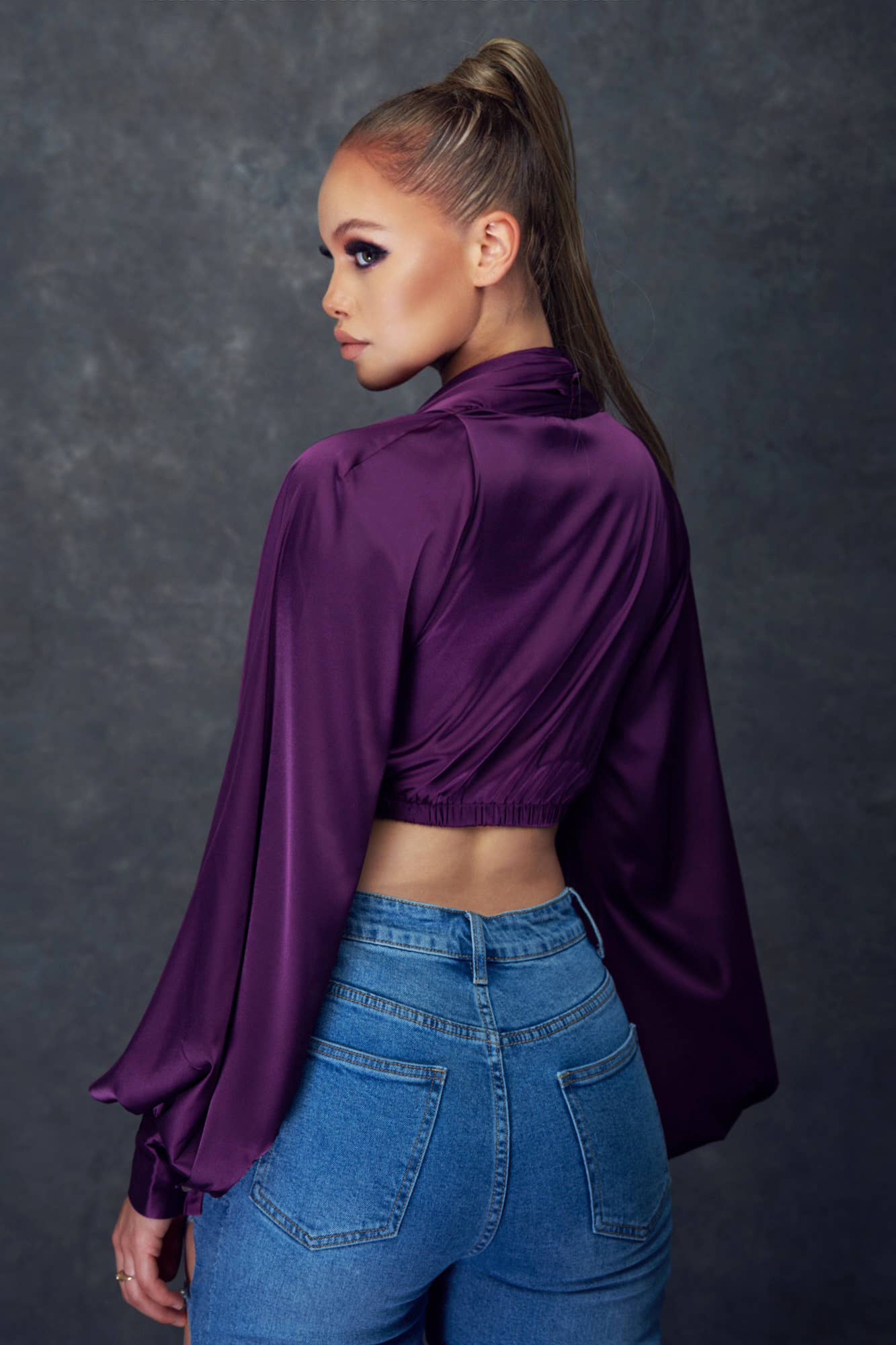 WFFS - Wholesale Blouse - Women's - Satin Crop Top8