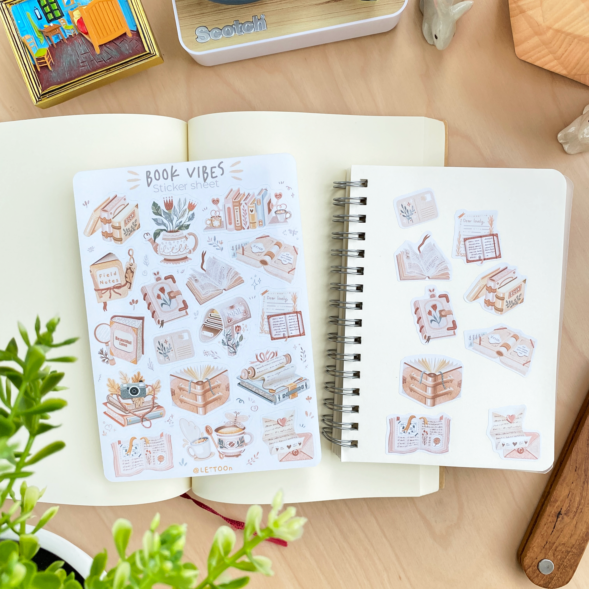 Lettoon – Adesivo por atacado – Folha de Adesivos - Hora da Leitura3