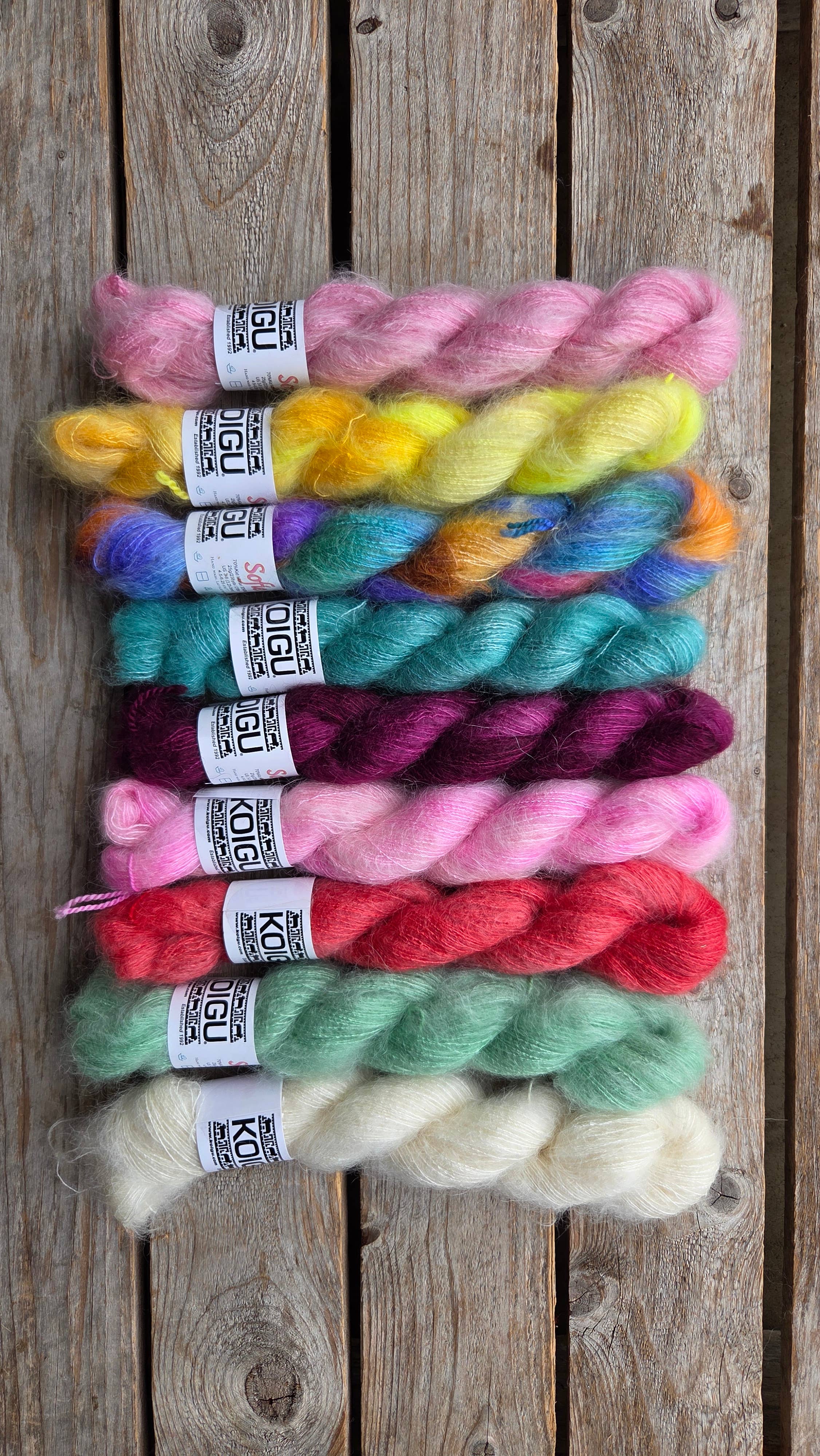 Koigu Wool Designs - Wholesale Yarn - Sofie Holiday Palette (Kid/Silk Mohair)9