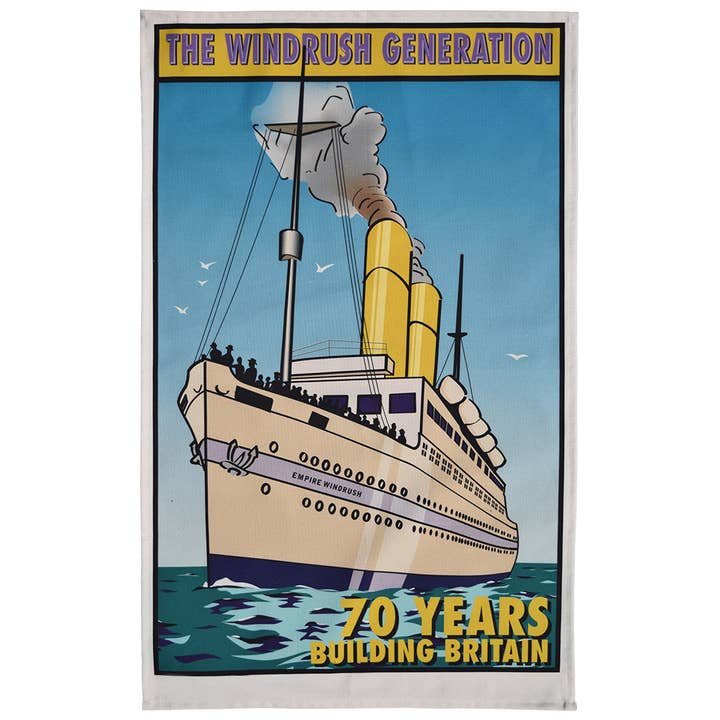 Windrush Generation Tea Towel for wholesale by Radical Tea Towel