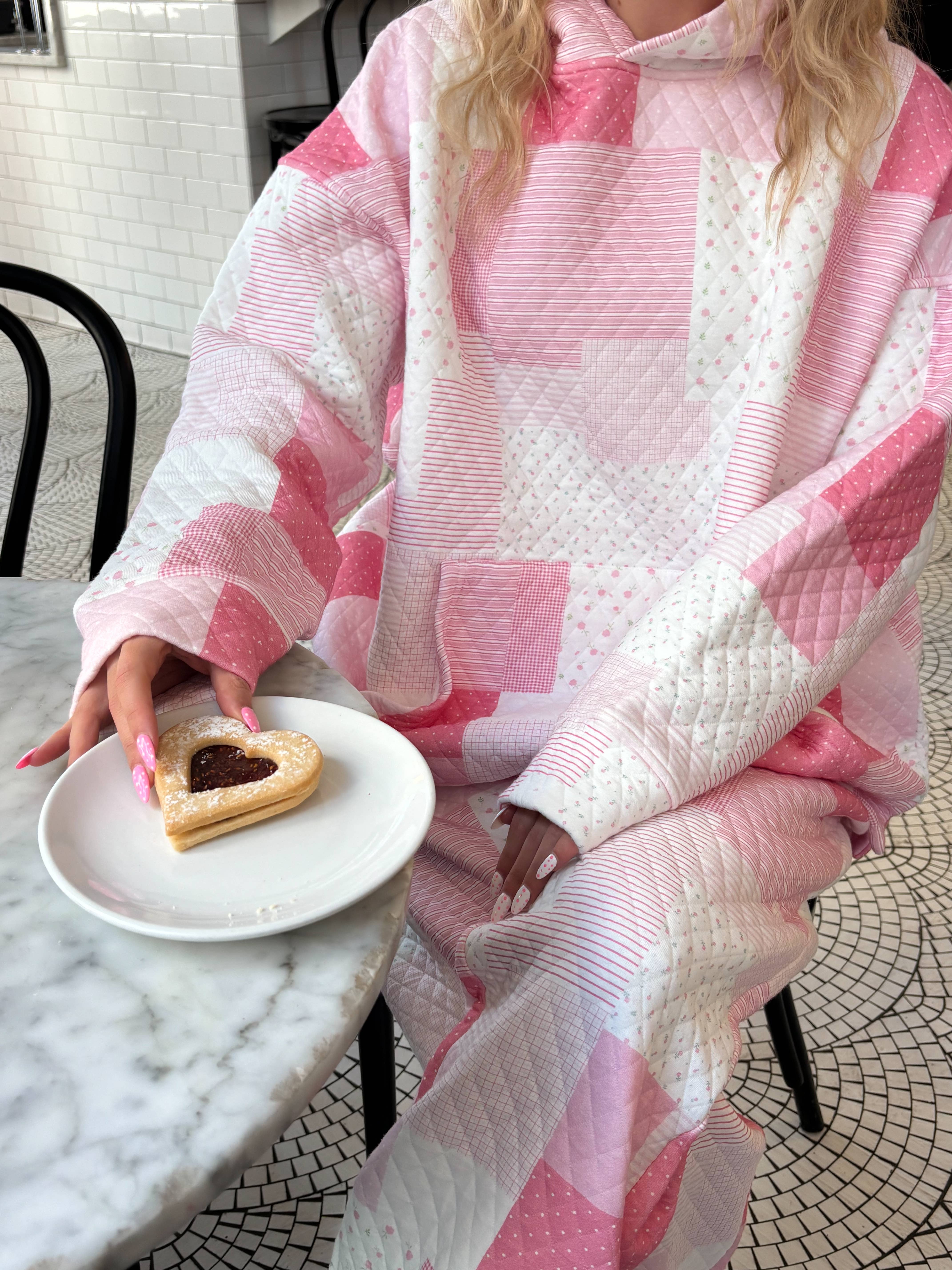 Sunkissed Coconut - Wholesale Hoodie - Women's - Margo Quilted Patchwork Hoodie24