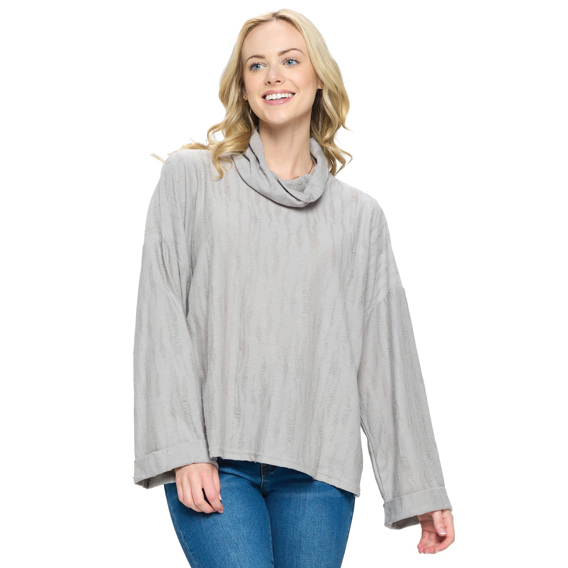 Yak & Yeti - Wholesale Tunic - Women's - SALE  Top Cowl Neck Ripped3