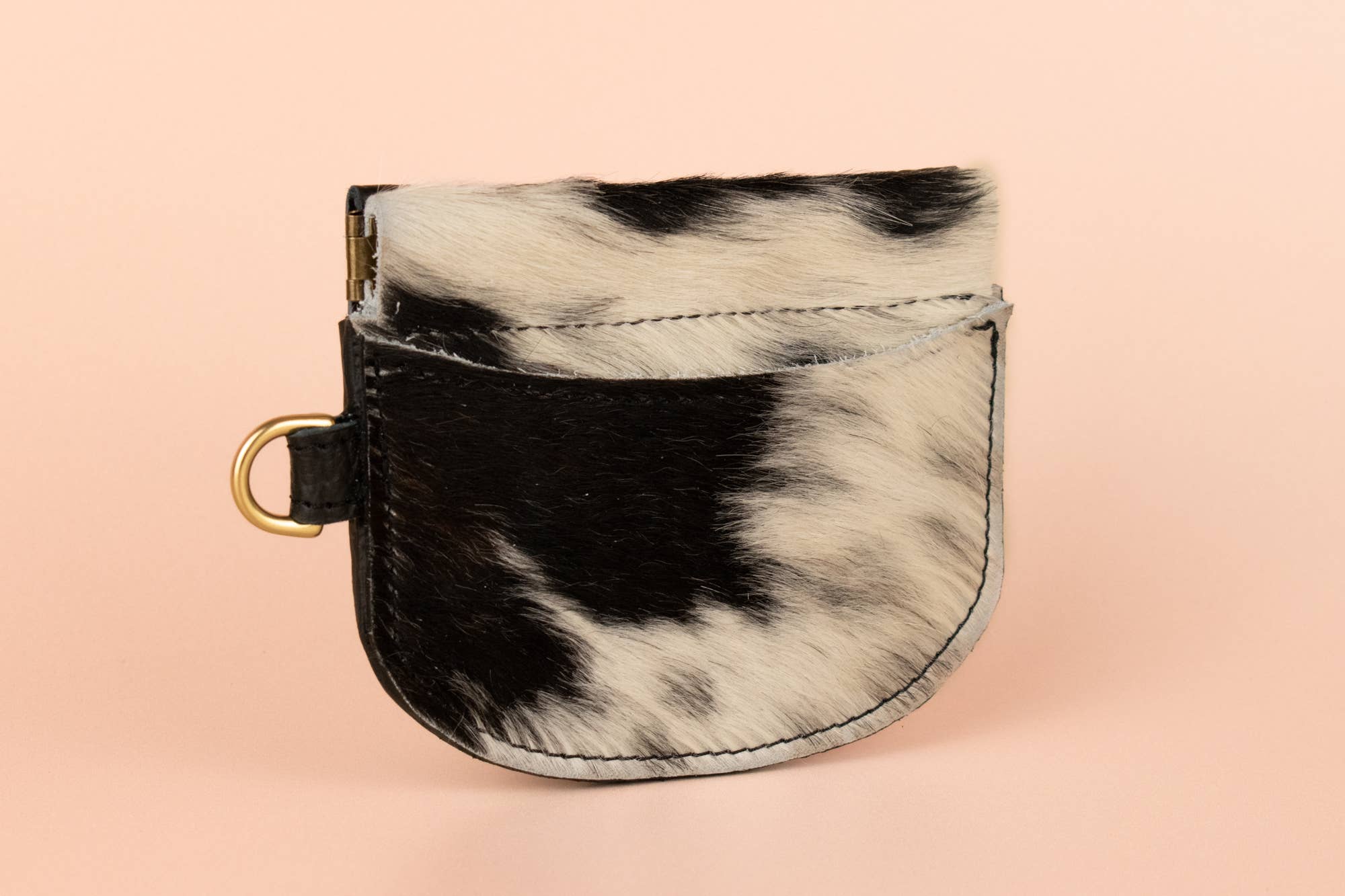 Cold Gold - Wholesale Card Holder - Women's - Cow Print Card Case, Western Leather Wallet5