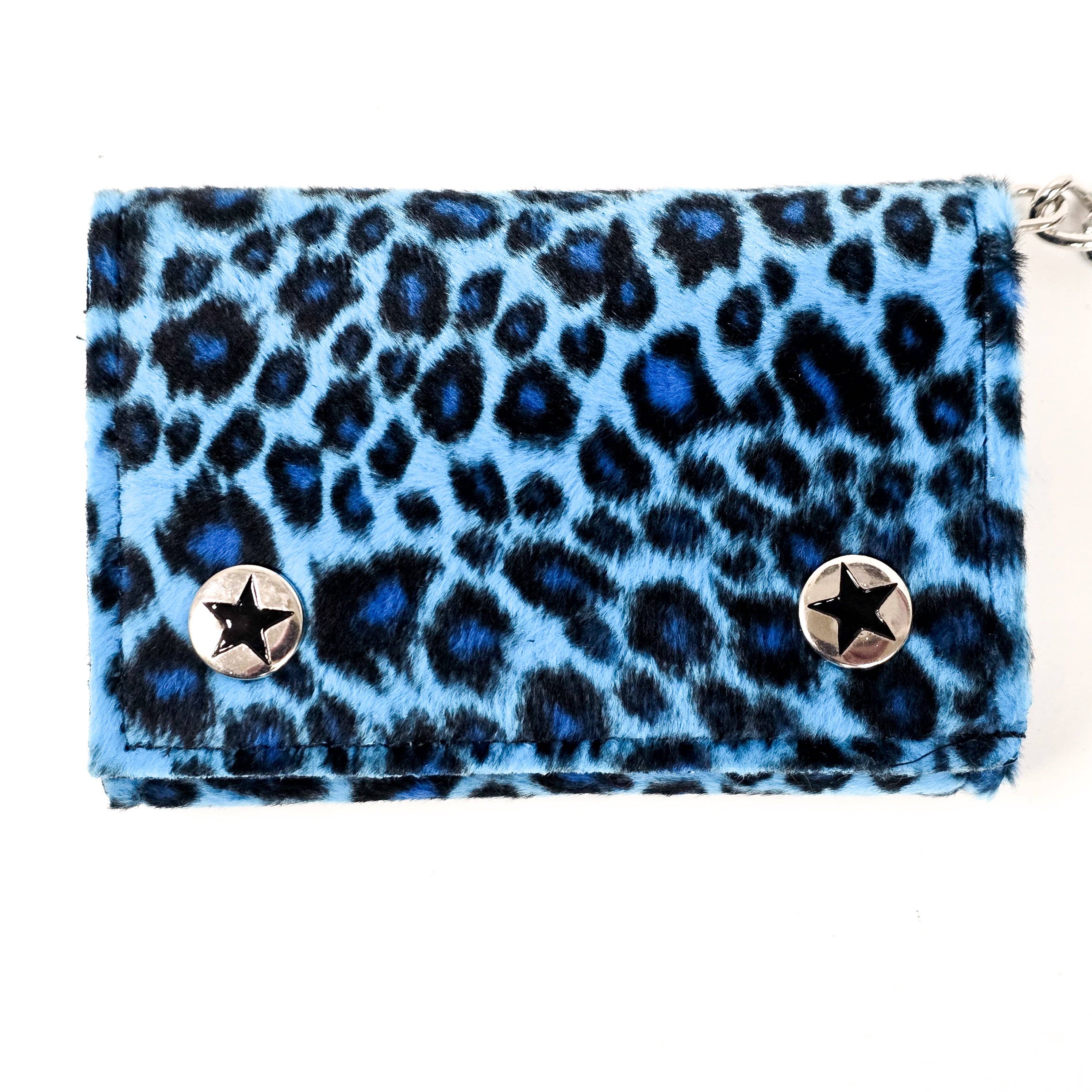 Funk Plus - Wholesale Wallet - Women's - WF-LEO   FUZZY LEOPARD WALLET GEUINE LEATHER INSIDE24