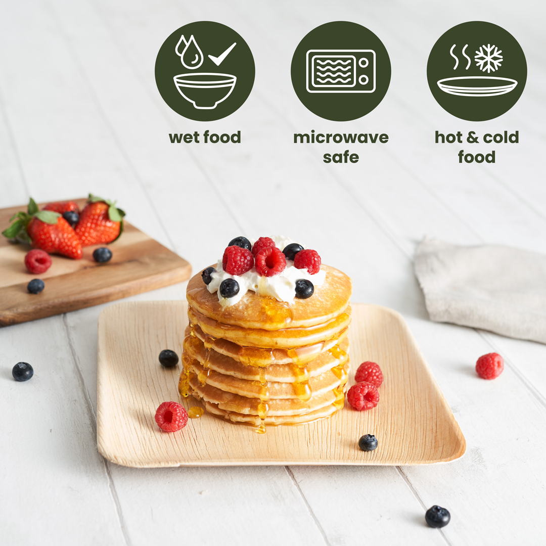 Häago - Wholesale Disposable Plate - 20 Recyclable Palm Leaf Plates2