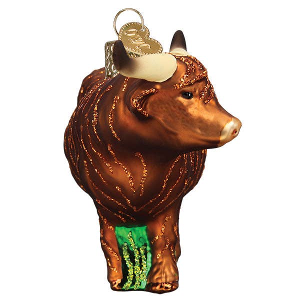 Old World Christmas - Wholesale Ornament - Highland Cow Ornament3