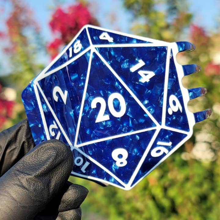 Pince à cheveux D20 - Bleu pour la vente par Color Spray Creations