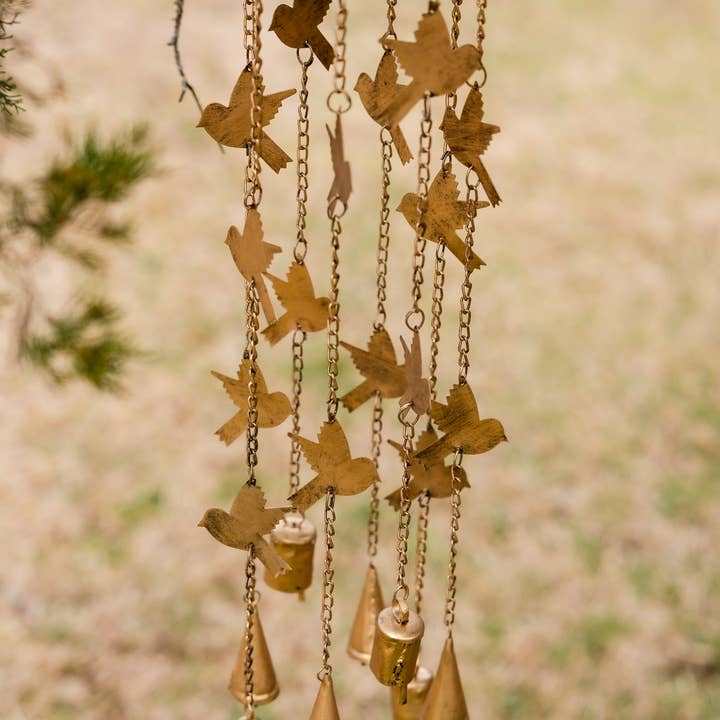 Rahab's Rope - Wholesale Wind Chime - Brass Bird Wind Chime