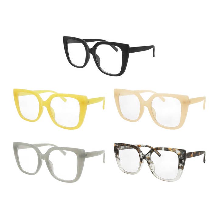 Gafas de sol de moda para mujer con lentes transparentes con aspecto de ojo de gato para venta al por mayor de Shark Eyes, Inc