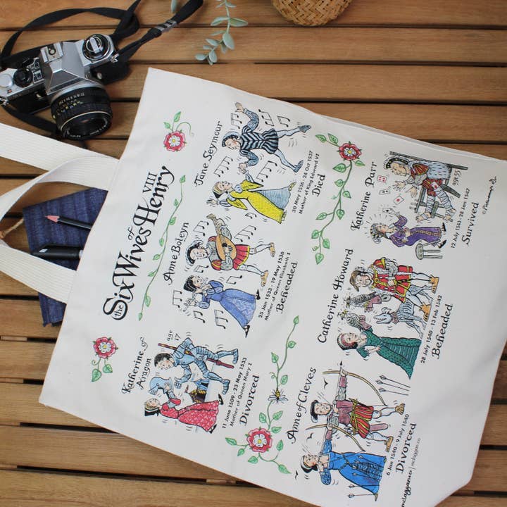 mclaggan+co – wholesale Tote bag – Women's – Six Wives of Henry VIII Tote Bag1