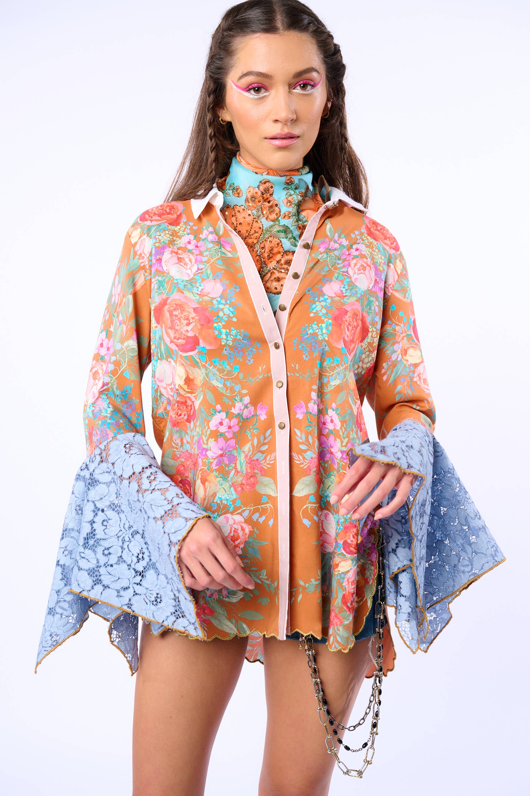 Kobberroseprint Valentina Skjorte for engroshandel på Faire7