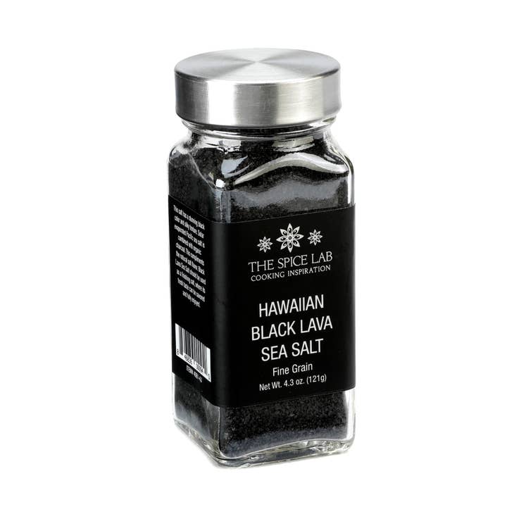 Hawaiian Black Lava Sea Salt (Fine Grain) - Case of 6 - 4.3 for wholesale by THE SPICE LAB