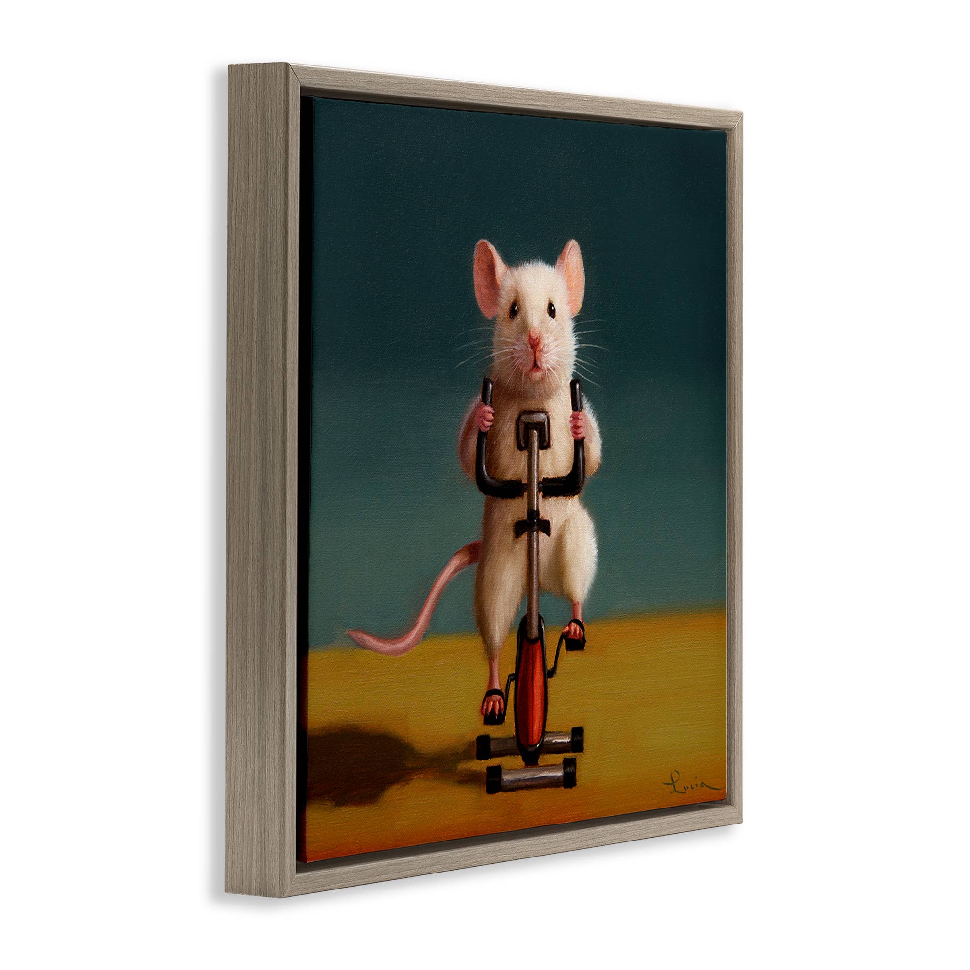 Stupell Industries - Wholesale Wall Sign - Funny Workout Mouse - Framed Wall Art17