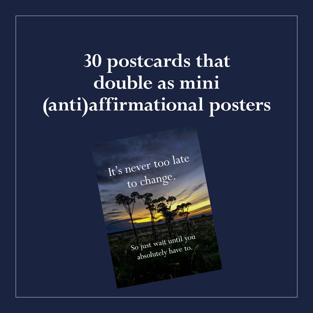 Chronicle Books - Wholesale Postcard Set - Disappointing Affirmations: 30 Postcards8