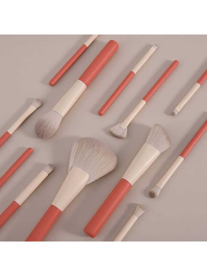 Smoosh - Pink 12 Piece Makeup Brush Set for wholesale by WEST AUSSIE SUPPLIES