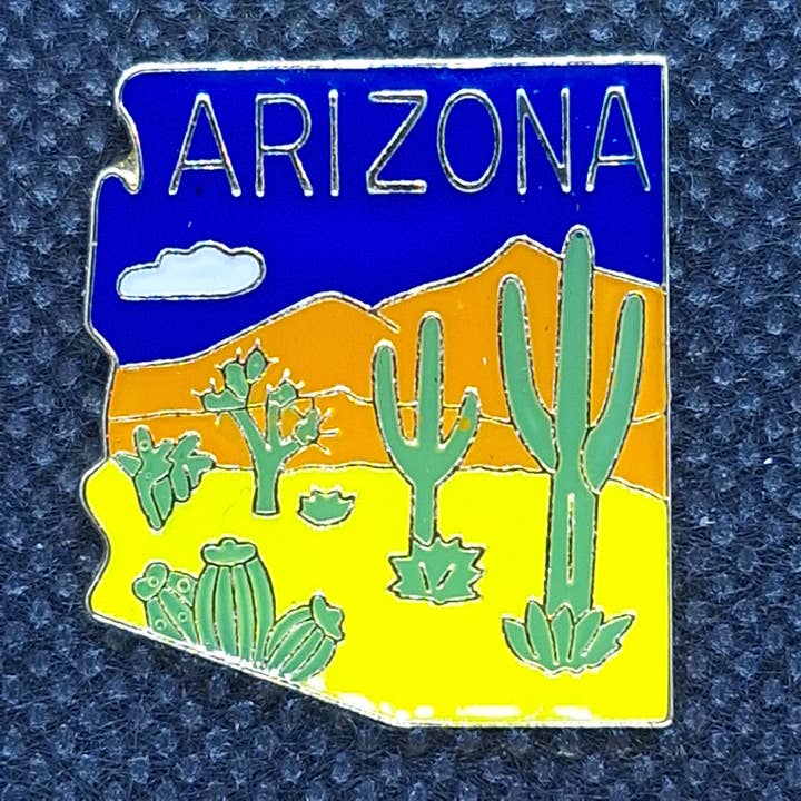 Pin - AZ State Shape for Arizona for wholesale by Fantastic Souvenirs, Gifts & Collectibles