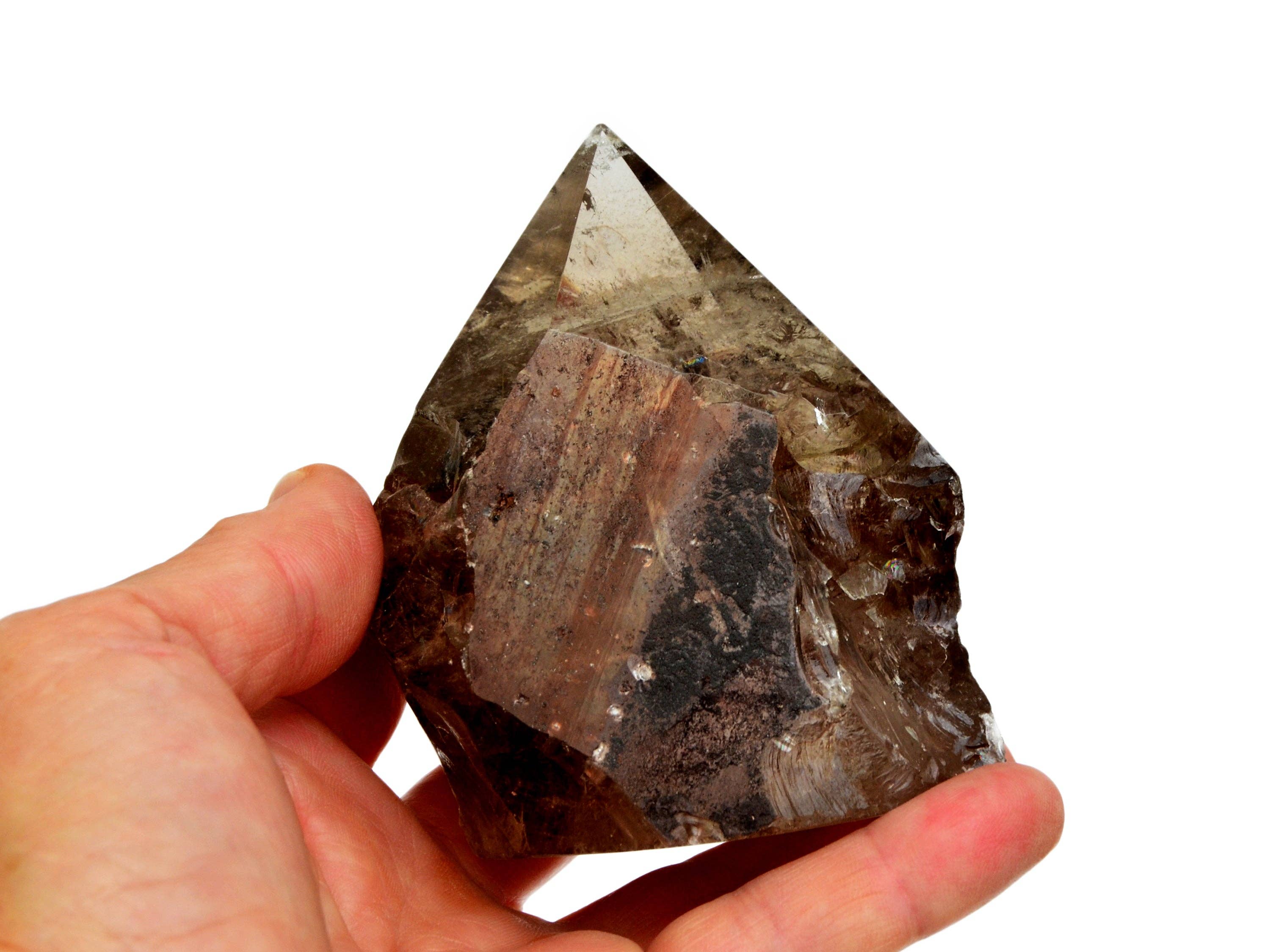 Kaia & Crystals - Wholesale Spiritual Stone/Crystal - Smoky Quartz Semi Polished Point (Brazil) - (200g - 450g) Extra Quality7