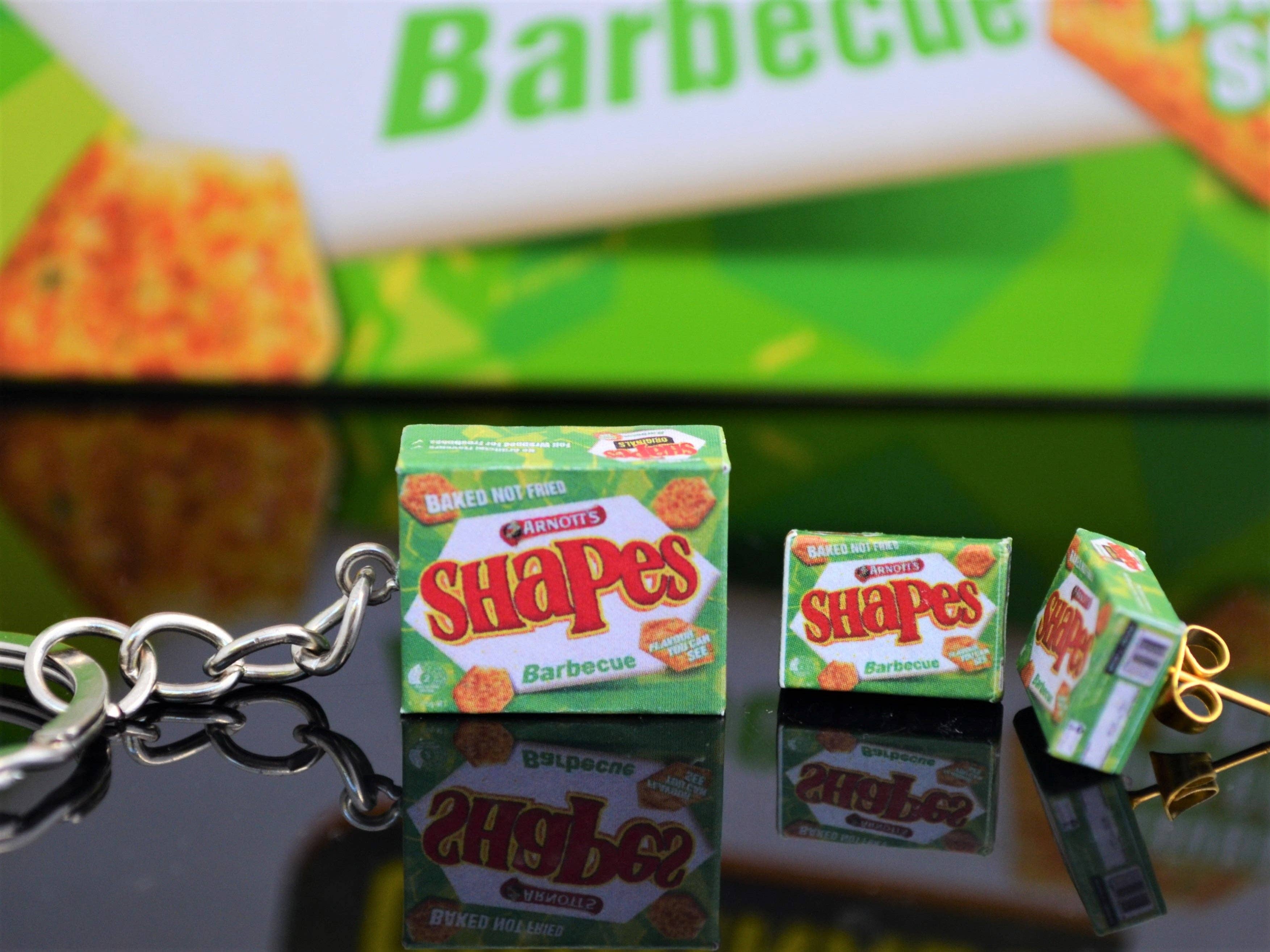 Cheeky Little Monkeys Jewellery – wholesale Keychain – Unisex – BBQ Shapes keyring3