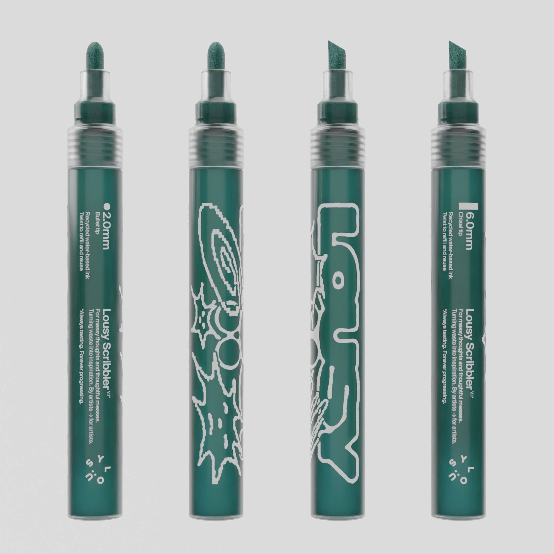 LOUSY - Wholesale Marker - Lousy Scribbler — Sustainable Refillable Markers9
