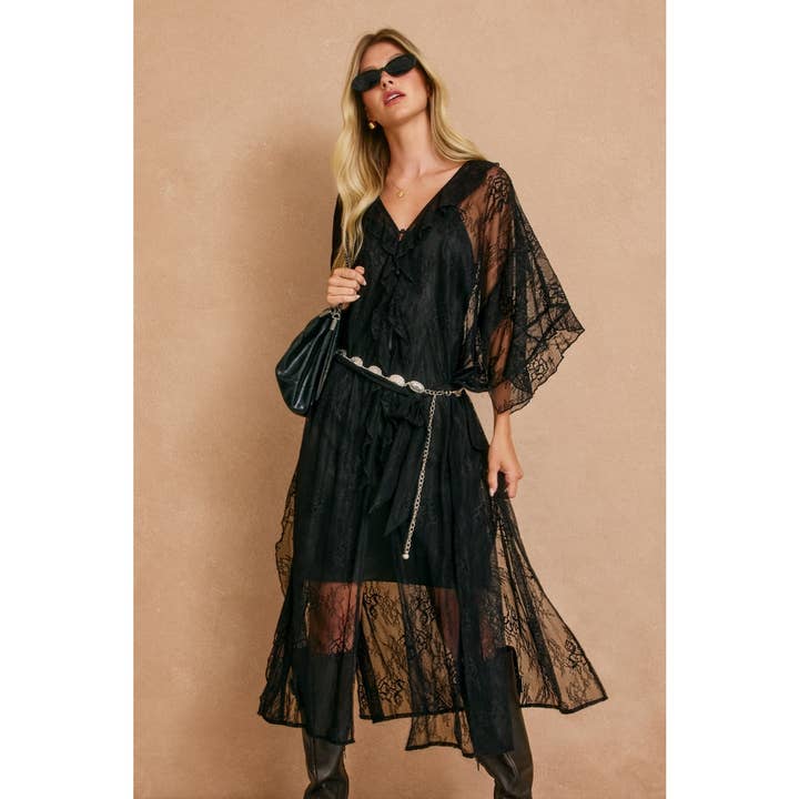 Echo Dunes Ruffled lace Dress for wholesale by Dress Forum