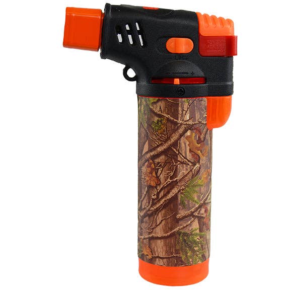 Torch Blue Refillable Camo Tank Torch Lighter- 12/Pack for wholesale by Novelty Closeout