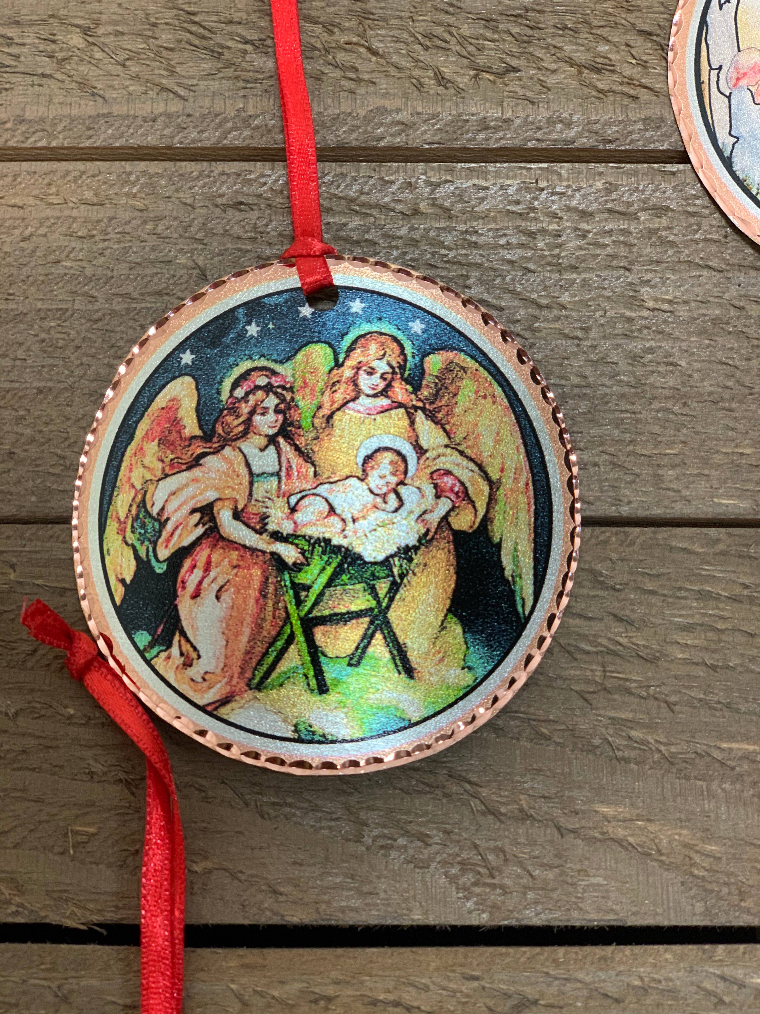 COPPER ARTS INC. - Wholesale Ornament - XC 15 Angels & Baby Jesus Christmas Ornament1