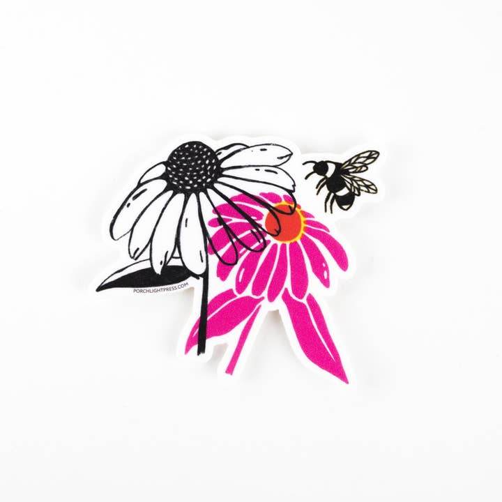 Sticker: Honey Bee for wholesale by Porchlight Press Letterpress