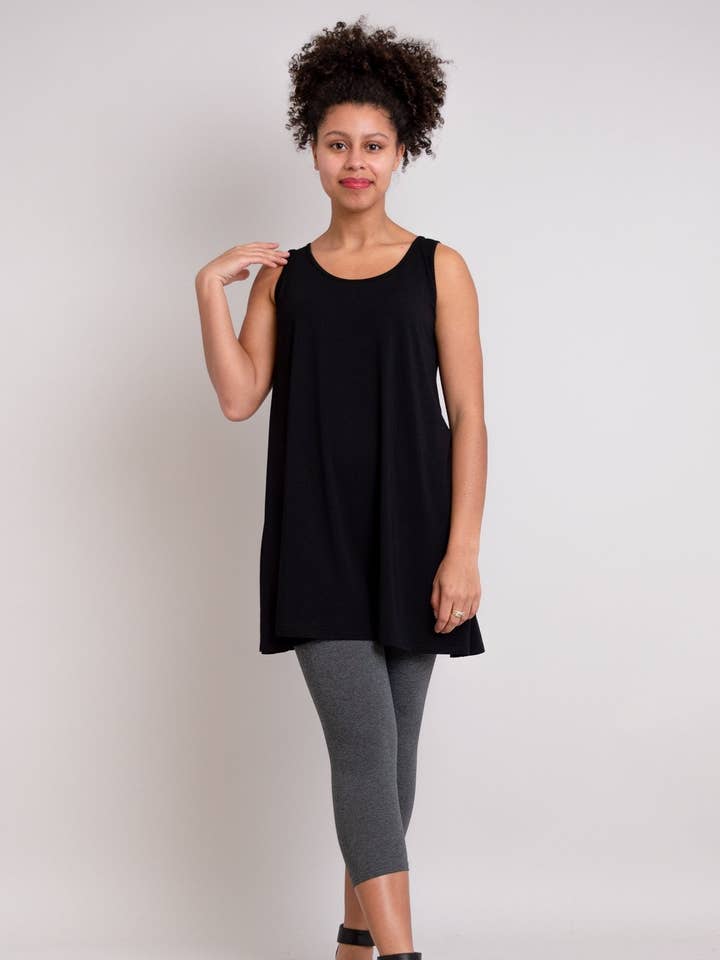 Spirit Dress, Black, Bamboo for wholesale by Blue Sky Clothing Co LLC