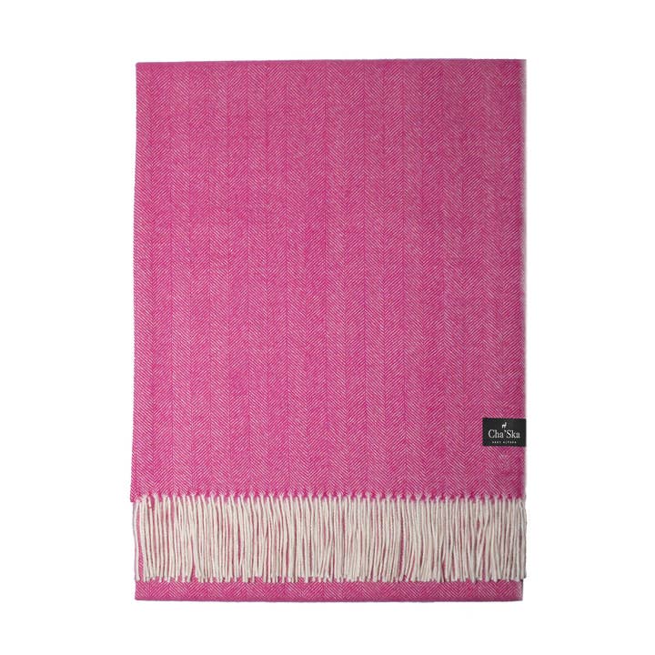 Fuchsia Pink Chevron Stole for wholesale by Cha'Ska baby Alpaga