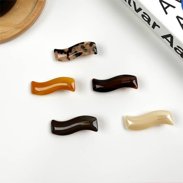 SoapElenGlen - Wholesale Hair clip – Women’s - Milk Sugar Duckbill Clip Acetate Hair Clips4