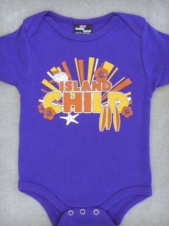 Island Child Baby Onepiece og Lap Tee for engroshandel hos 24-7 Daddyhood